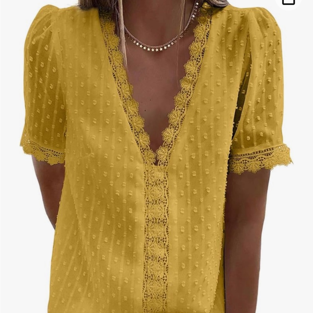 Mustard yellow spring top New w/o tags